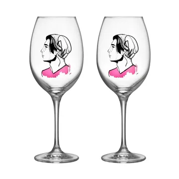 All about you vinglas 52 cl 2-pack - Embrace him - Kosta Boda