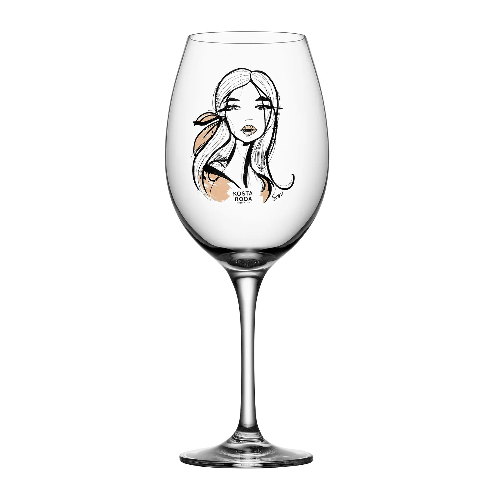 All about you vinglas 52 cl 2-pack, Wait for her (dusty pink) Kosta Boda