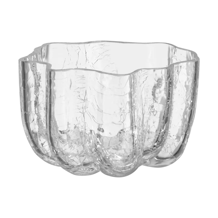 Crackle ljuslykta 5,8 cm - Klar - Kosta Boda