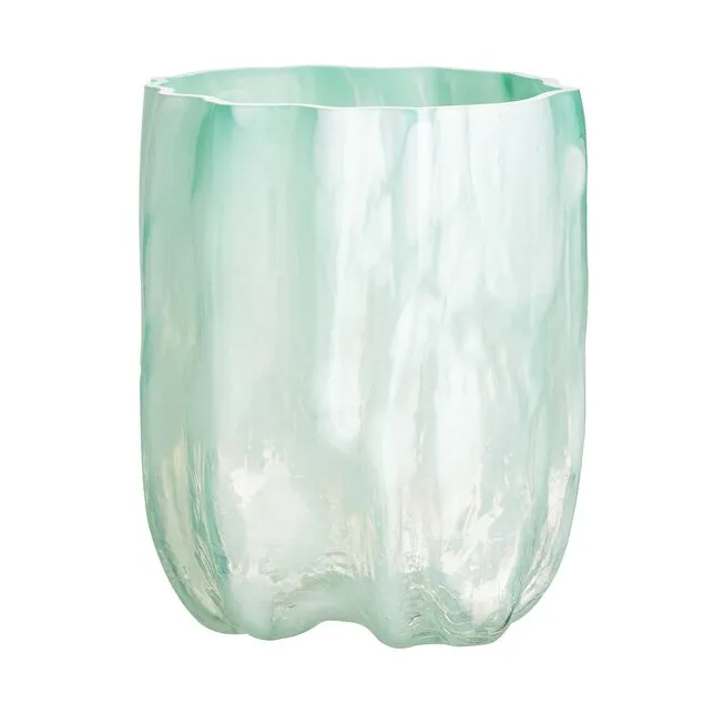 Crackle vas 27 cm - Jadegrön - Kosta Boda