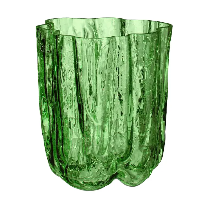 Crackle vase 12,1 cm - Mörkgrön - Kosta Boda