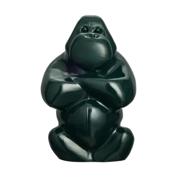 Gabba Gabba Hey skulptur 305 mm - Mörkgrön - Kosta Boda