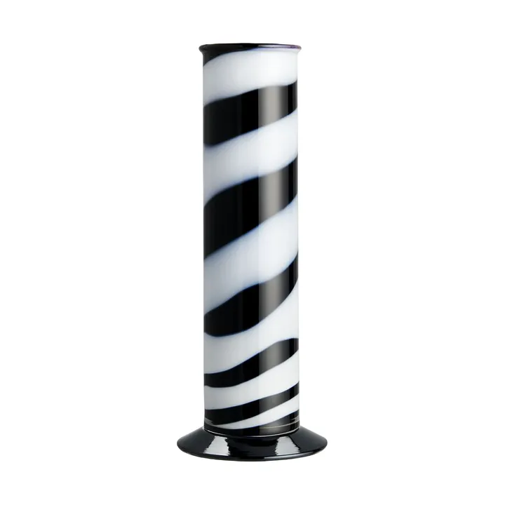 Lab cylinder vas 30 cm - Svart-vit - Kosta Boda