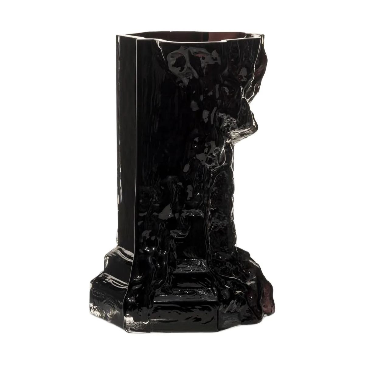 Rocky Baroque vas 25 cm, Nattsvart Kosta Boda