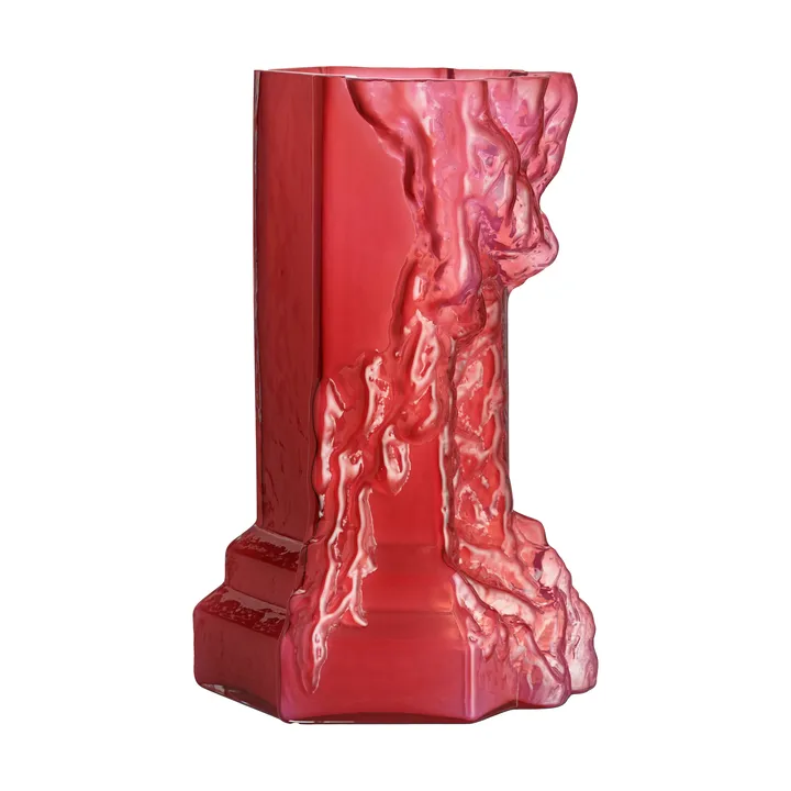 Rocky Baroque vas 35 cm - Hot pink - Kosta Boda