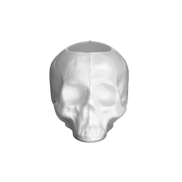 Skull ljuslykta 8,5 cm - Vit - Kosta Boda
