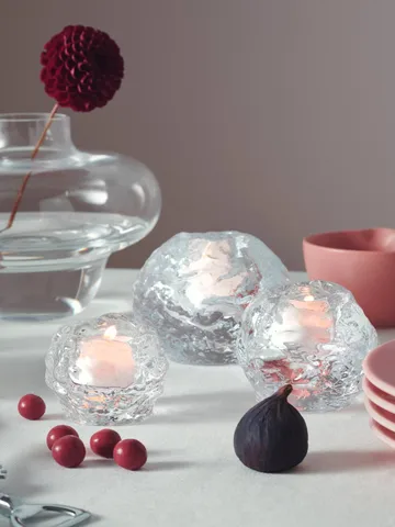 Snowball ljuslykta - Stor, H9 cm - Kosta Boda