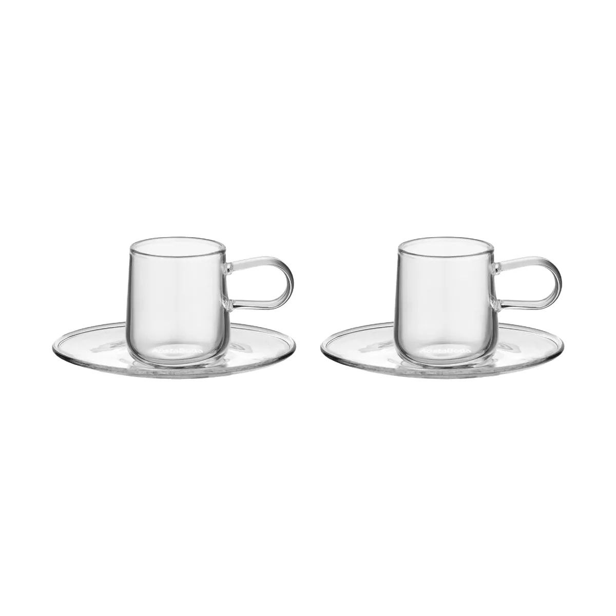 Viva espressokopp med fat 8 cl 2-pack, Klar Kosta Boda