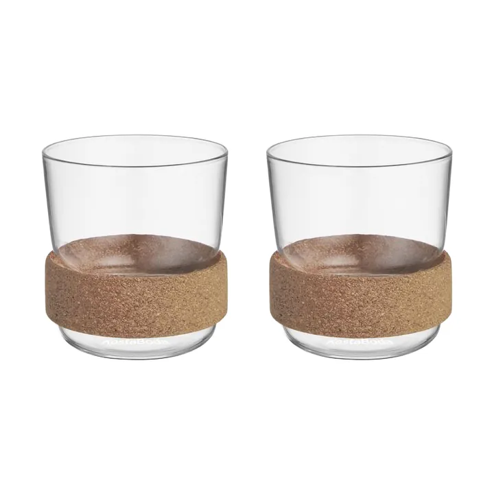 Viva kopp med korkring 30 cl 2-pack - Klar - Kosta Boda