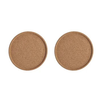 Viva korkunderlägg Ø16,8 cm 2-pack - Brun - Kosta Boda