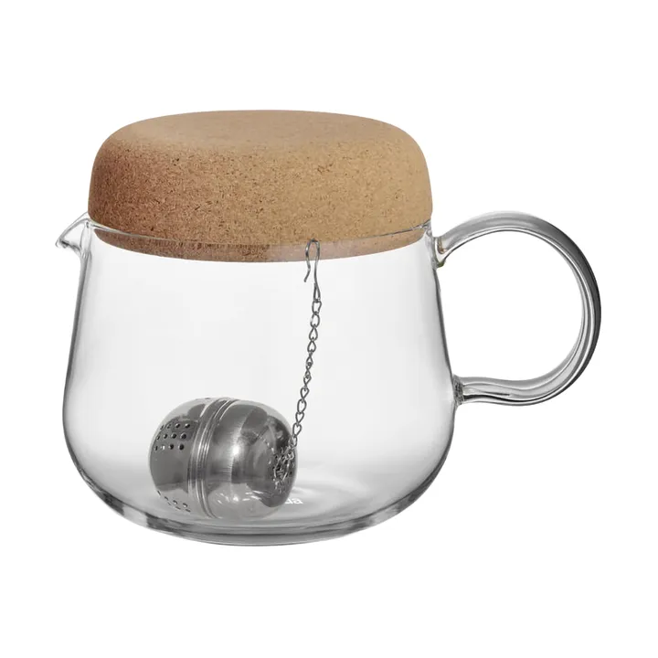 Viva tekanna med korklock 1,2 L - Klar - Kosta Boda