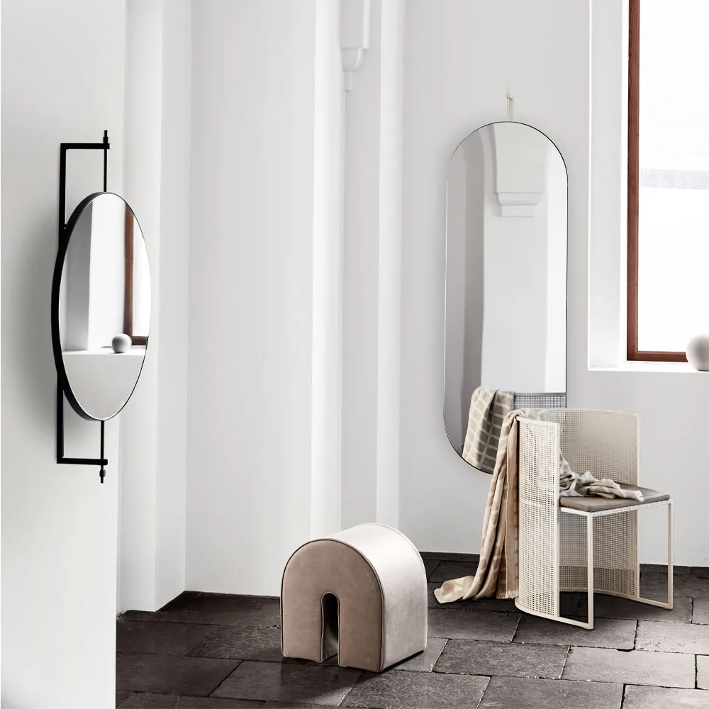 Rotating spegel, beige Kristina Dam Studio