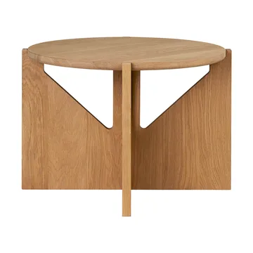 Simple soffbord Ø52 cm - Varm lackerad ek - Kristina Dam Studio