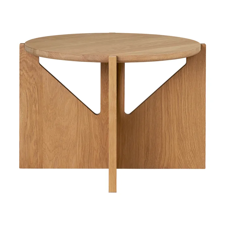 Simple soffbord Ø52 cm - Varm lackerad ek - Kristina Dam Studio