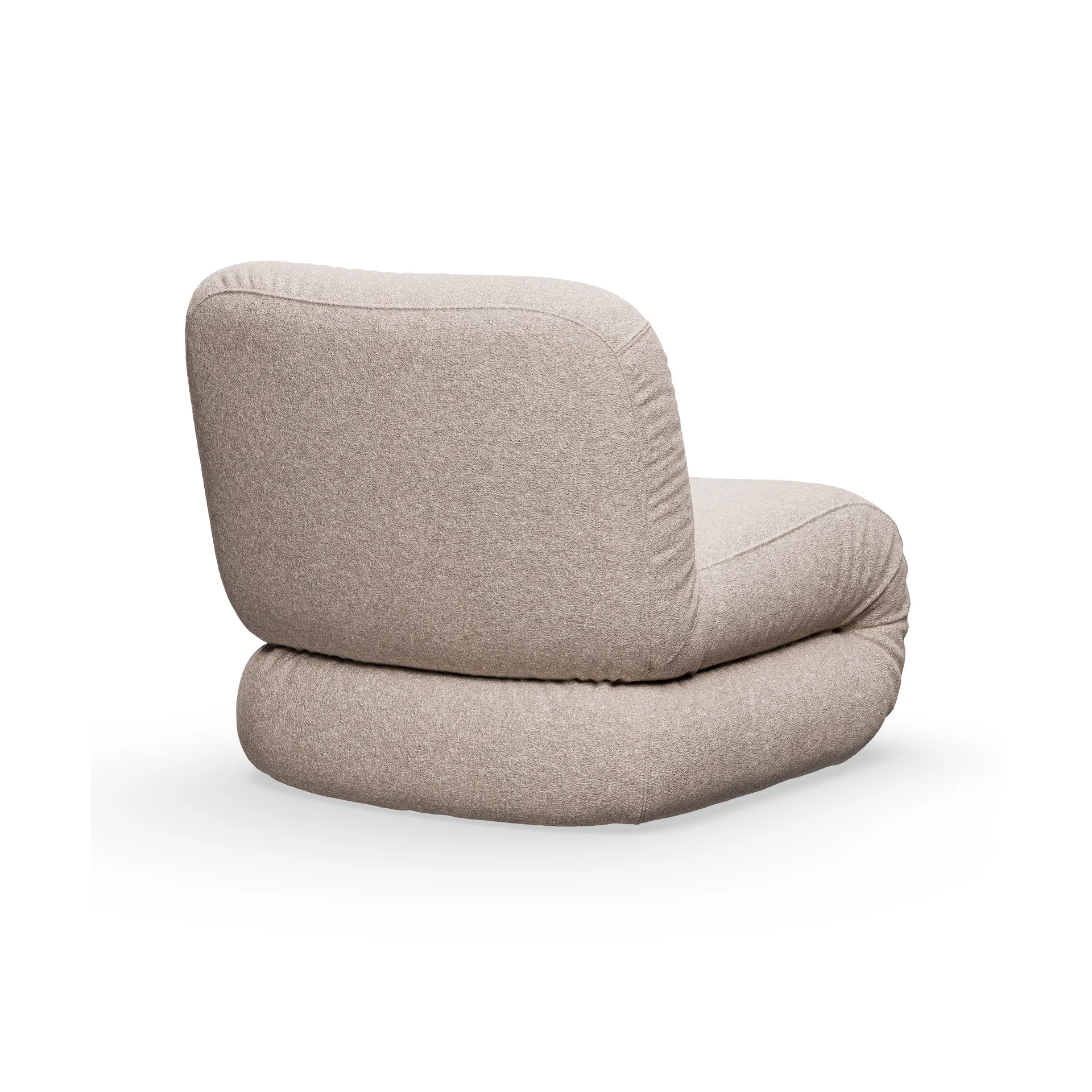 BAU fåtölj, Zero Beige, rak Lammhults