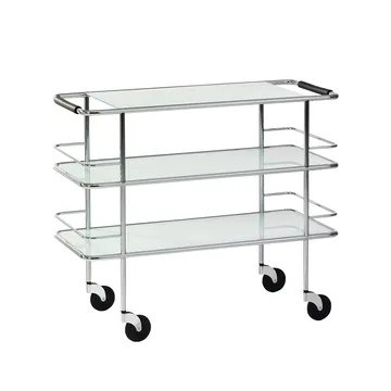 Cargo serveringsvagn - Frostat glas-krom - Lammhults