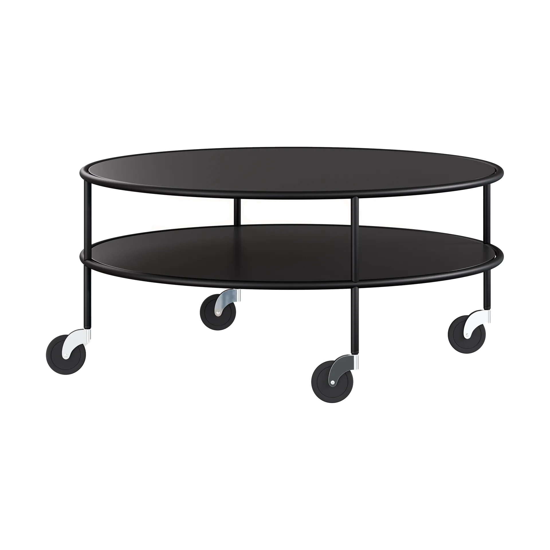 Chicago soffbord, Svart laminat, Ø90 cm Lammhults