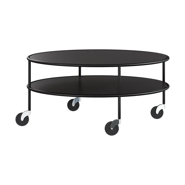 Chicago soffbord - Svart laminat, Ø90 cm - Lammhults