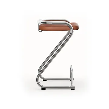 S70-3 barpall - Elmo Nordic läder Cognac-kromstativ - Lammhults