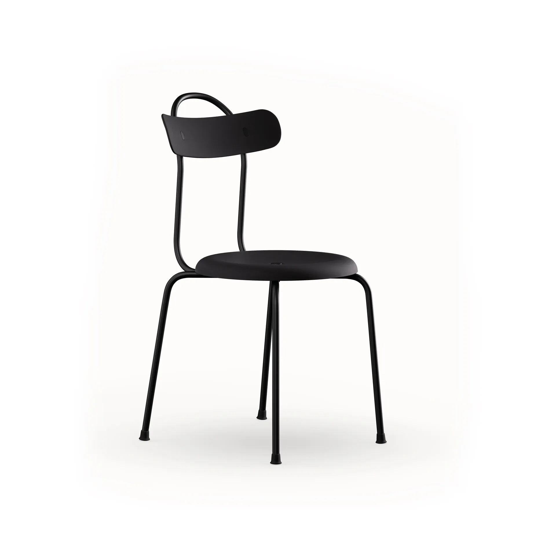 Taburett plus stol, Svart Lammhults
