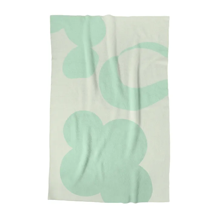 Anemone ullfilt 130x200 cm - Green - Layered