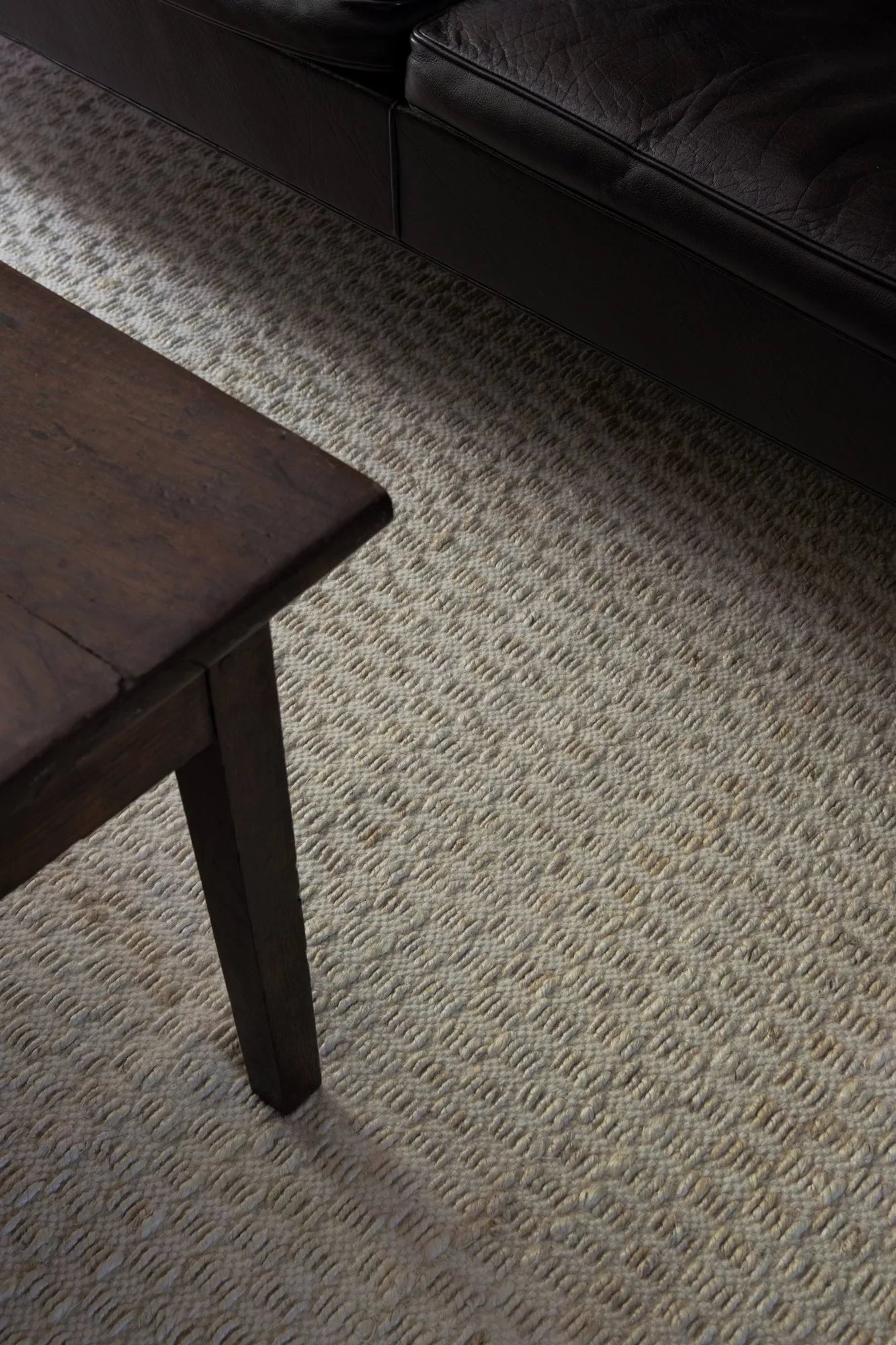 Barley jutematta, Bone white, 140x200 cm Layered