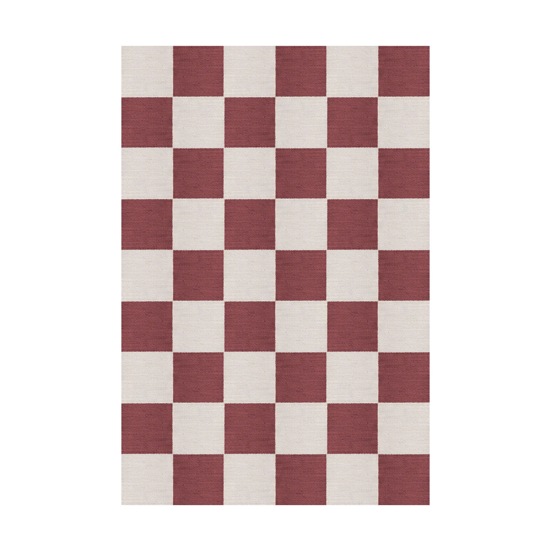 Chess ullmatta, Burgundy, 140x200 cm Layered