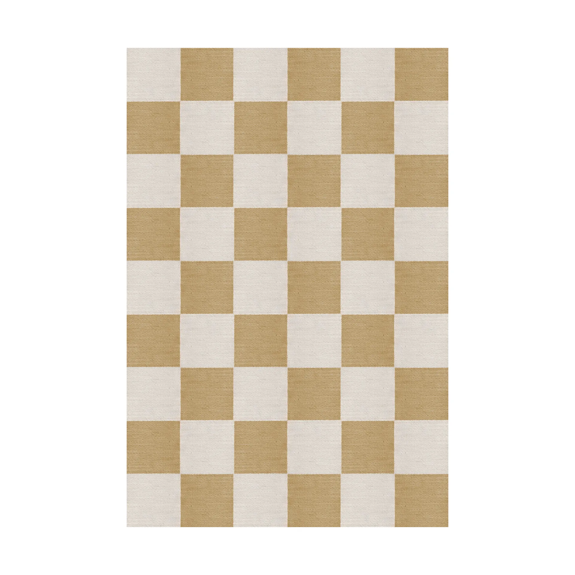 Chess ullmatta, Harvest yellow, 140x200 cm Layered