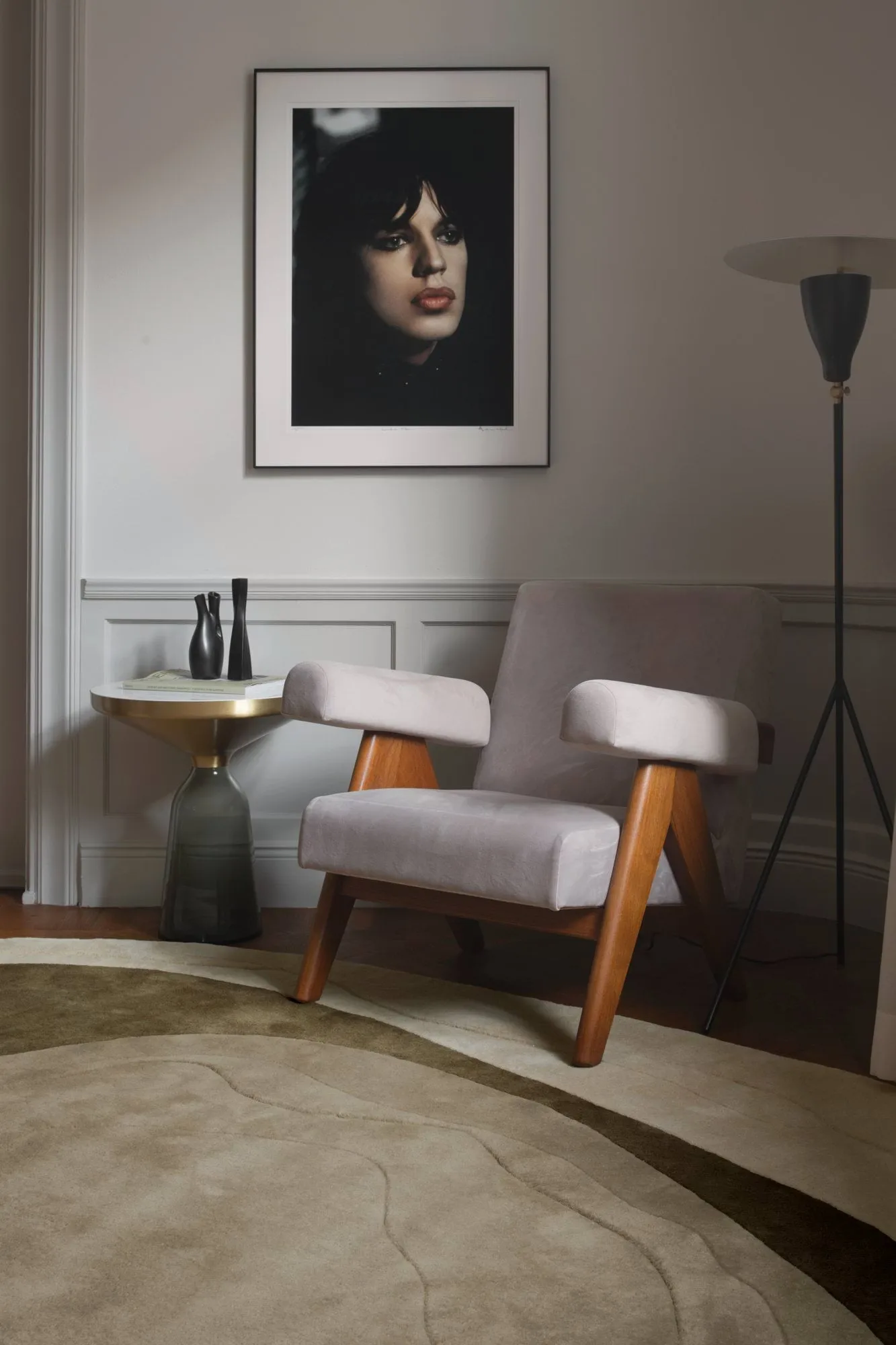 Erik Bratsberg Lozza ullmatta, Olive, 230x300 cm Layered