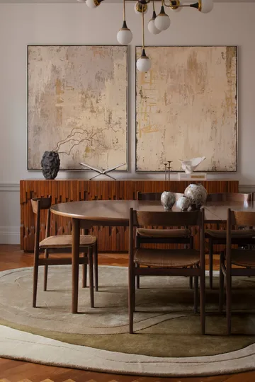 Erik Bratsberg Lozza ullmatta - Olive, 300x400 cm - Layered