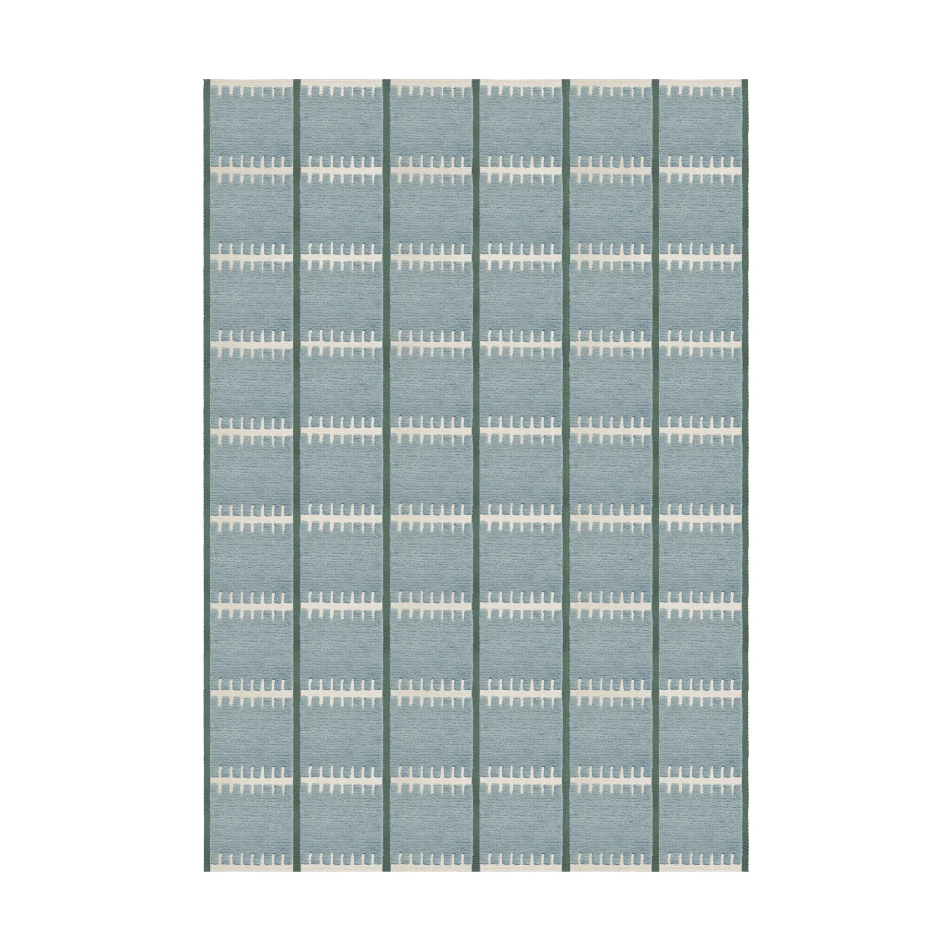 Lilly ullmatta, Blue, 180x270 cm Layered