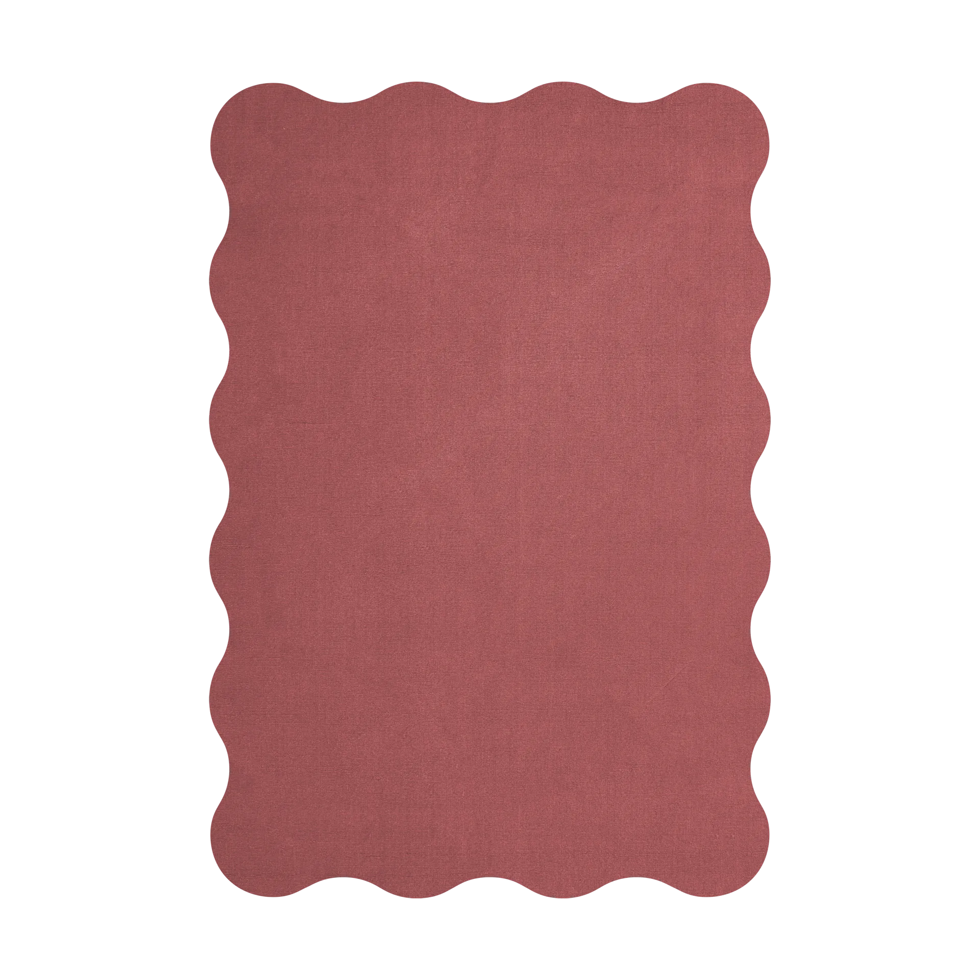 Scallop ullmatta 250x350 cm, Rosewood red Layered
