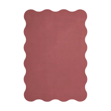 Scallop ullmatta 250x350 cm - Rosewood red - Layered