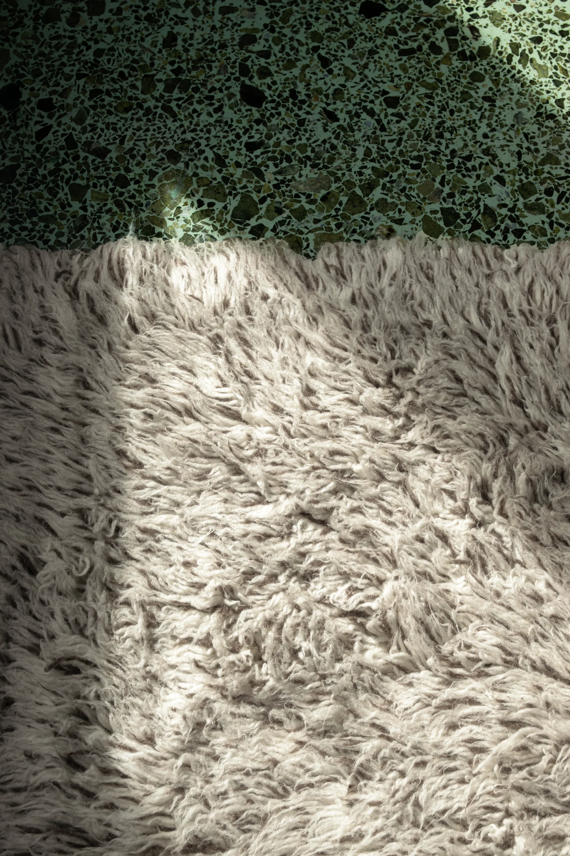 Shaggy matta 250x350 cm, Mocha melange Layered