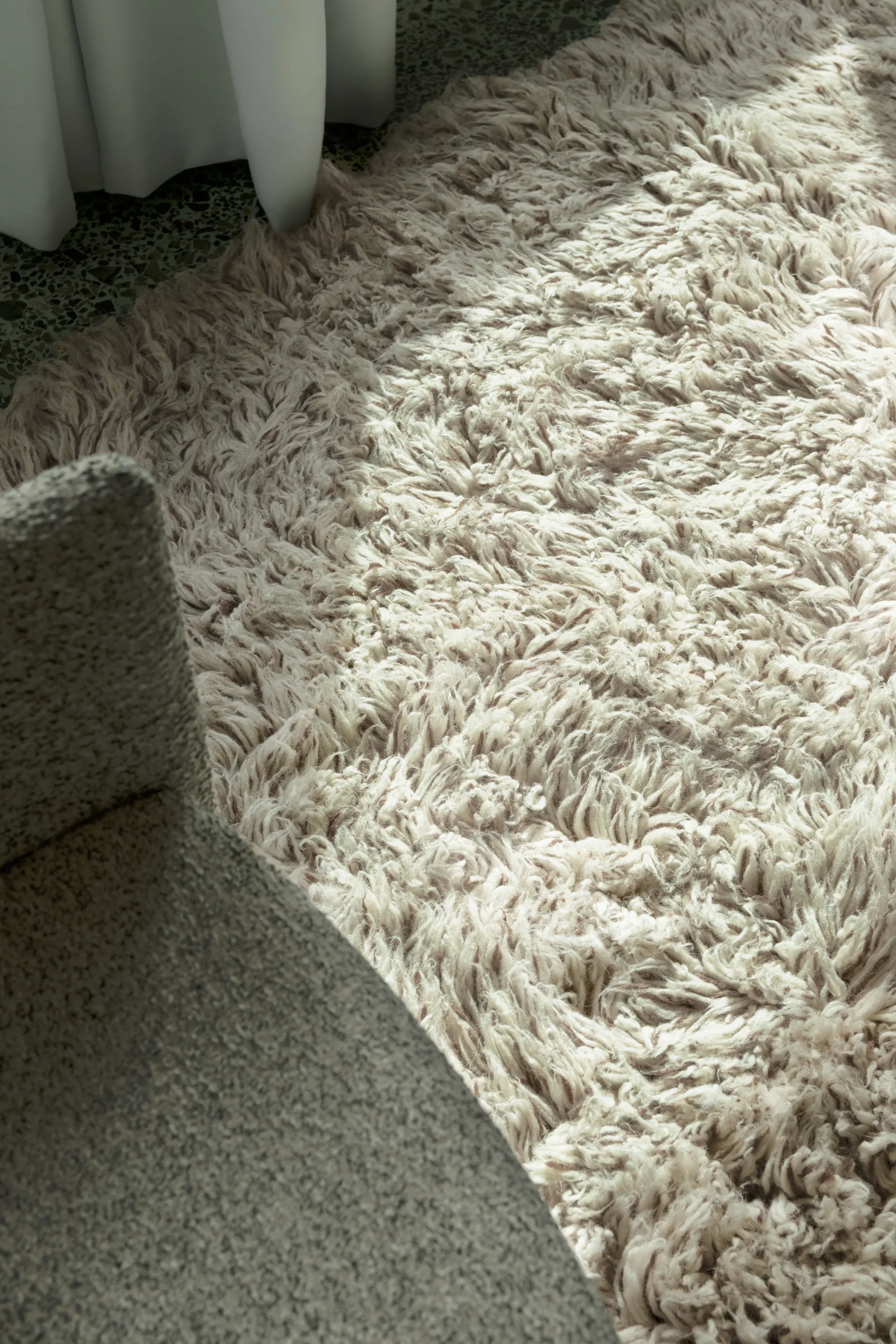 Shaggy matta 300x400 cm, Bone White Layered