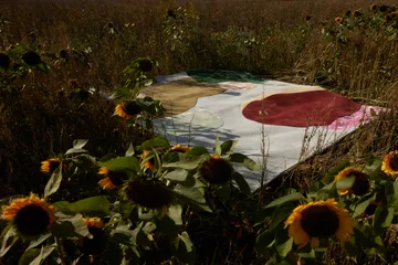 Sleeping Flower ullmatta - 200x300 cm - Layered