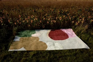 Sleeping Flower ullmatta - 200x300 cm - Layered