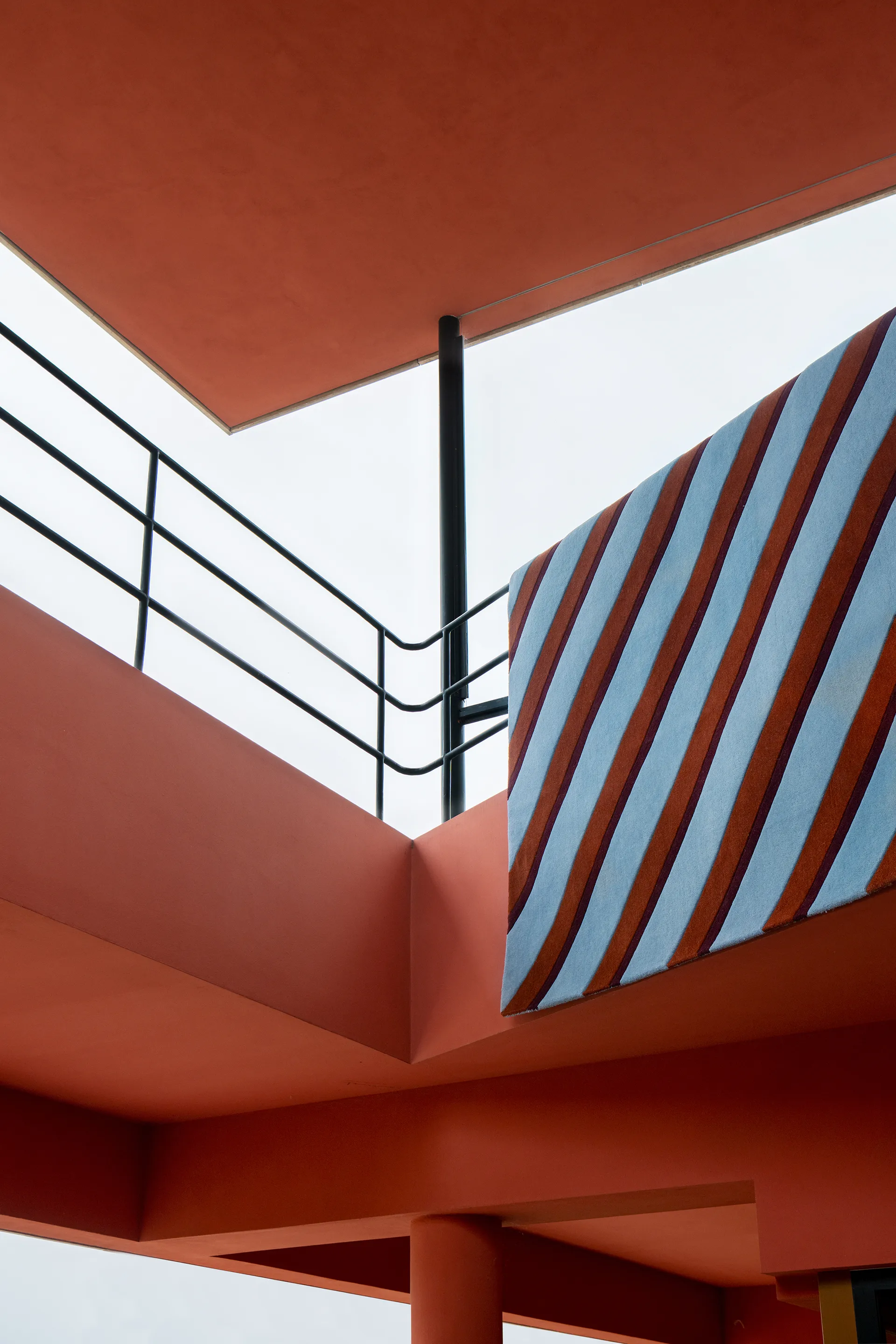 Teklan Diagonal ullmatta, Sky, 250x350 cm Layered