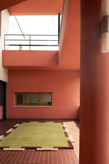 Teklan Fregio ullmatta - Olive blush, 300x400 cm - Layered