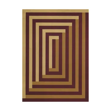 Teklan Labyrinth ullmatta - Mulberry sand, 250x350 cm - Layered