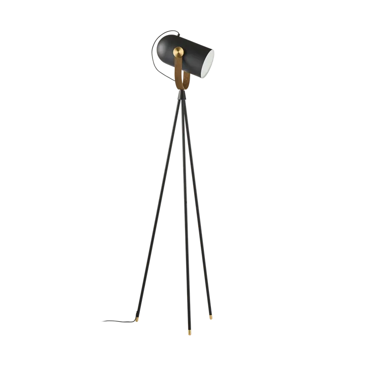 Carronade II golvlampa - Svart-rökt ek - Le Klint