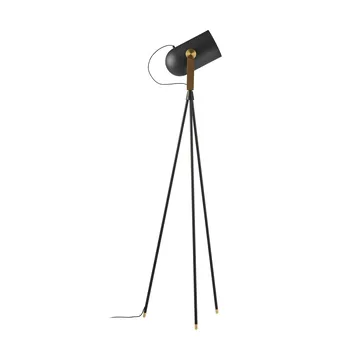 Carronade II golvlampa - Svart-rökt ek - Le Klint