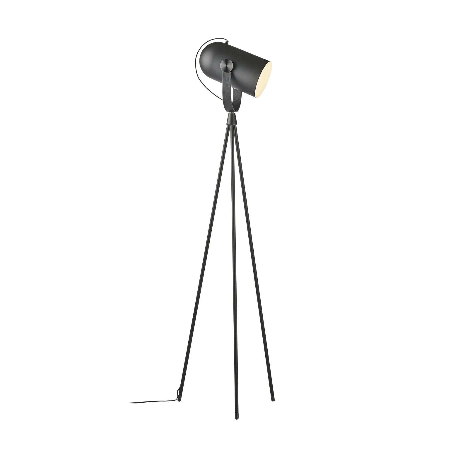 Carronade II golvlampa, Svart-svart ek Le Klint