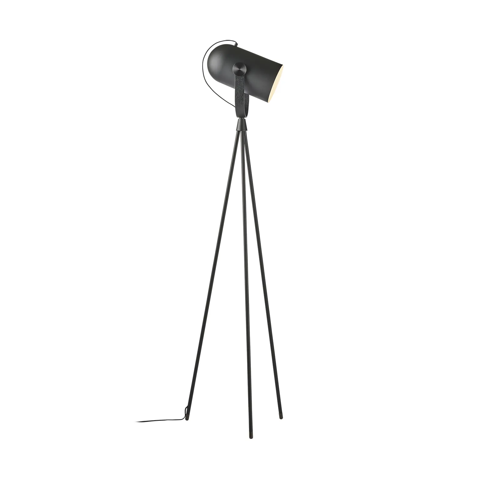 Carronade II golvlampa, Svart-svart ek Le Klint