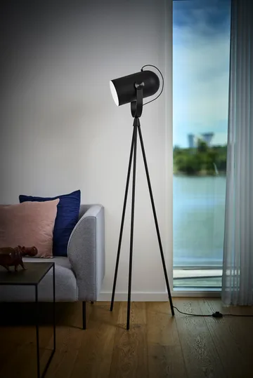 Carronade II golvlampa - Svart-svart ek - Le Klint