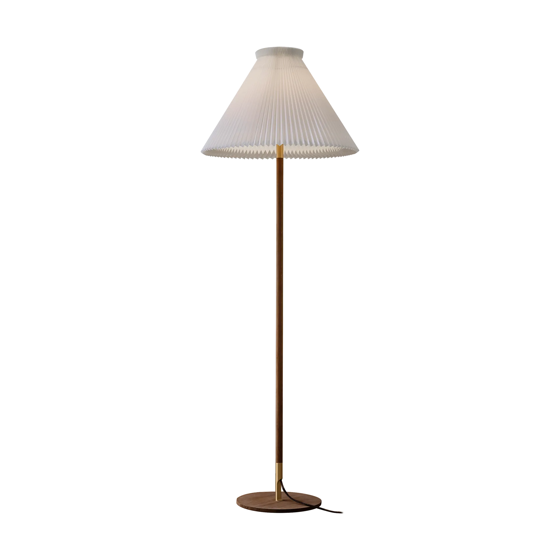 LK80 golvlampa 160 cm, Smoked oak-brass Le Klint