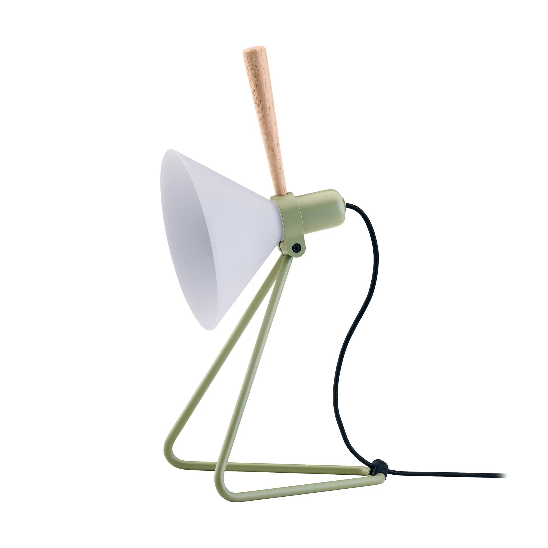 Spot vägg/bordslampa, Olive green-oak Le Klint