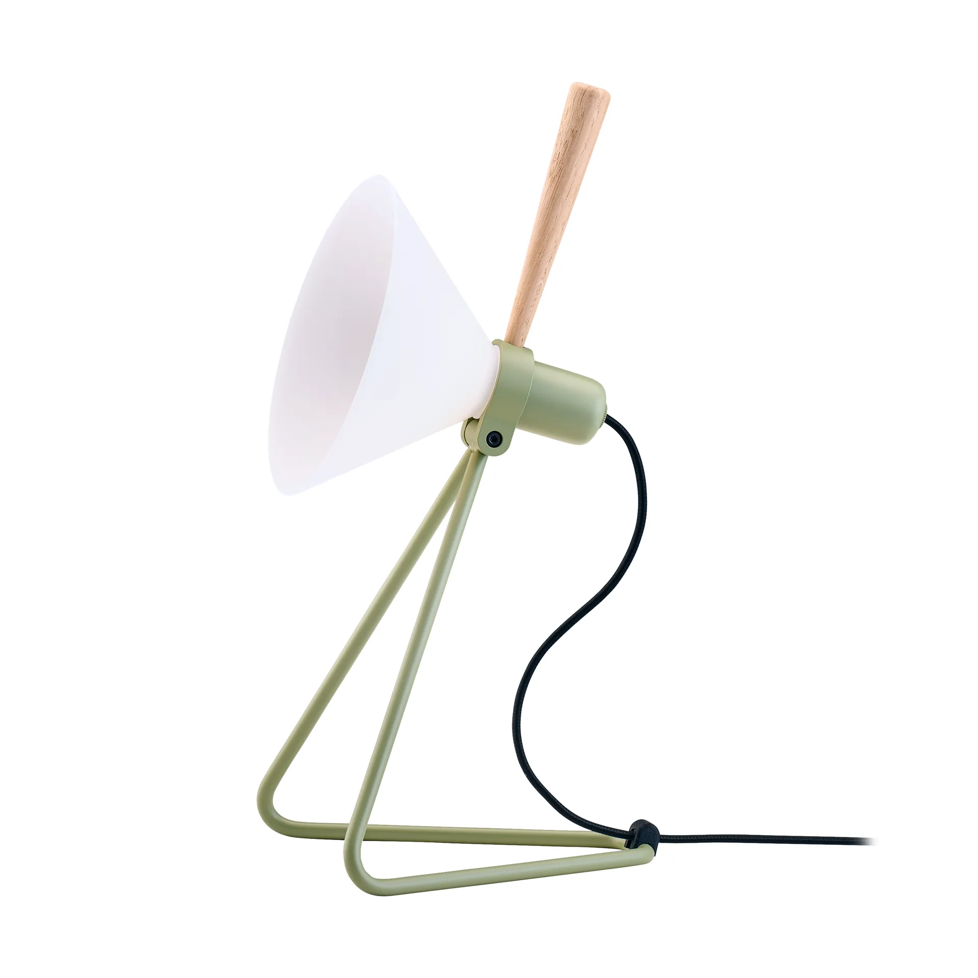 Spot vägg/bordslampa, Olive green-oak Le Klint