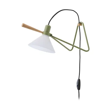Spot vägg/bordslampa - Olive green-oak - Le Klint