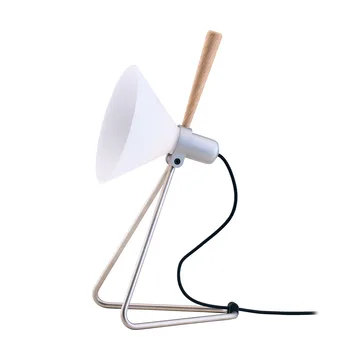 Spot vägg/bordslampa - Steel silver-oak - Le Klint